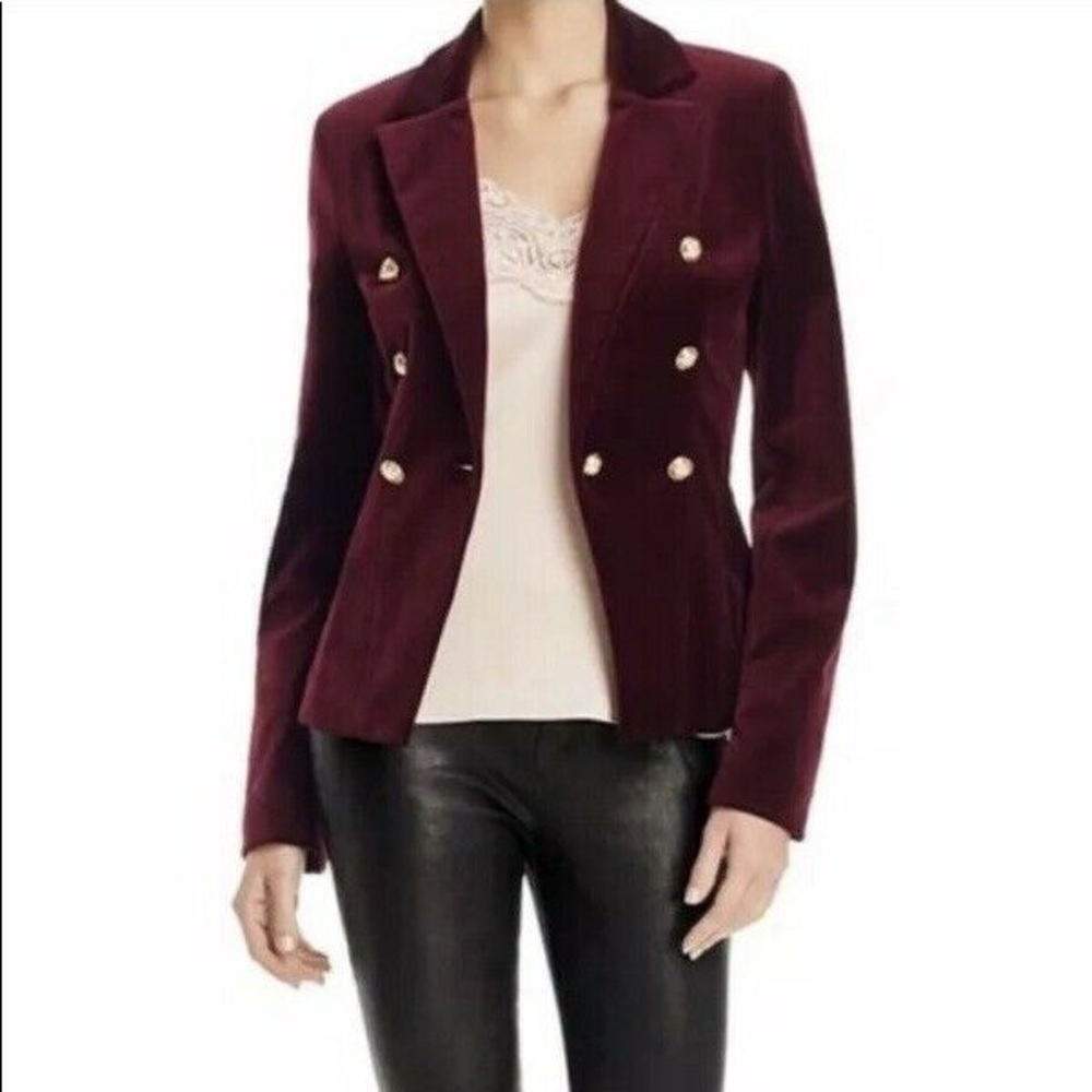 BOGO Sale! AQUA $148 Burgundy Velvet Gold XS